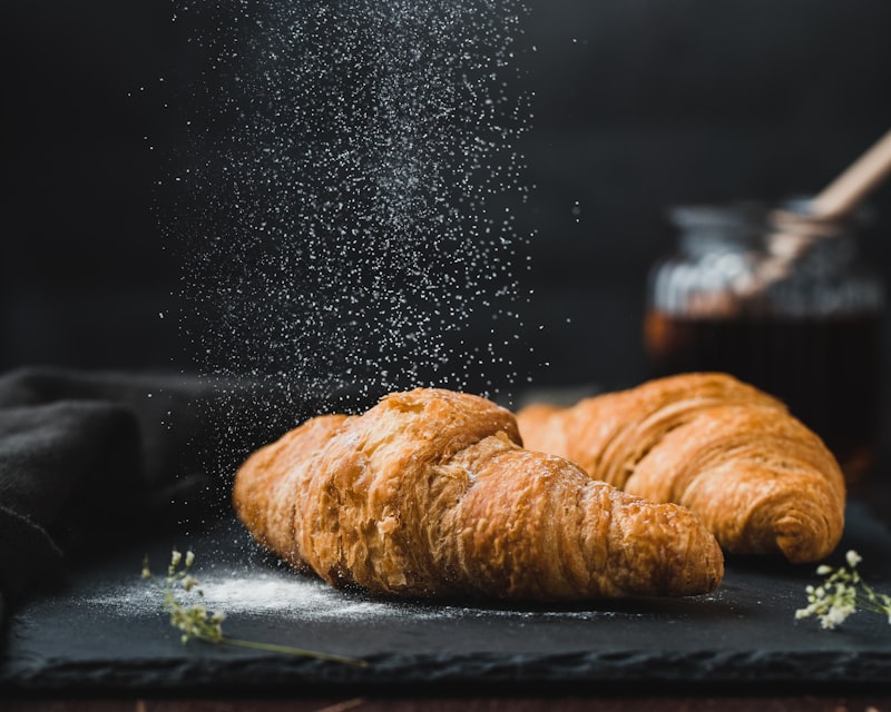 Golden Almond Croissants