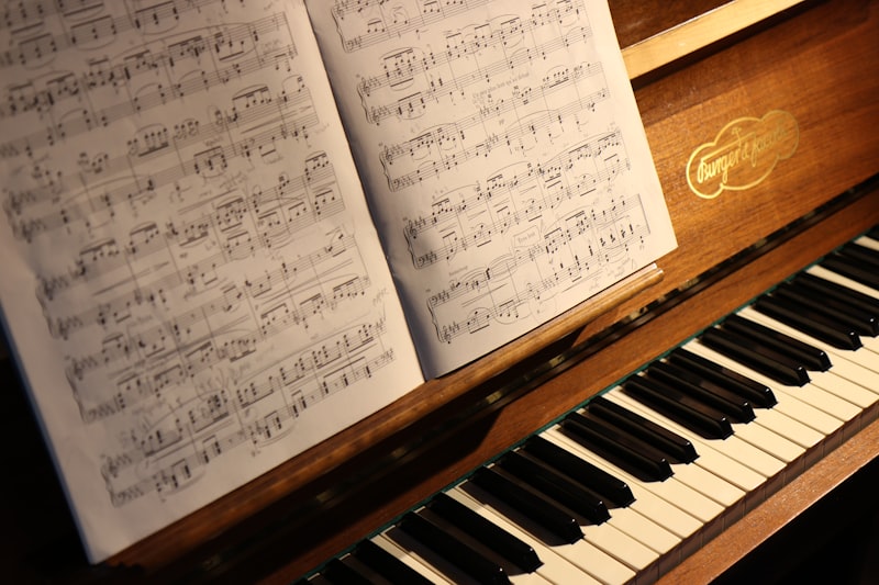 Piano Keys and Sheet Music