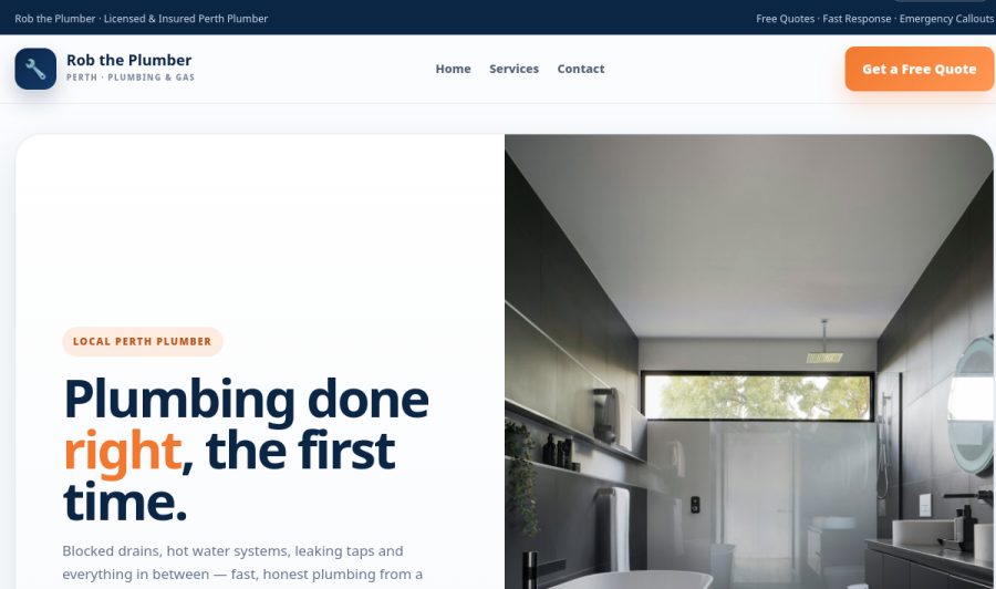 Rob the Plumber live site screenshot