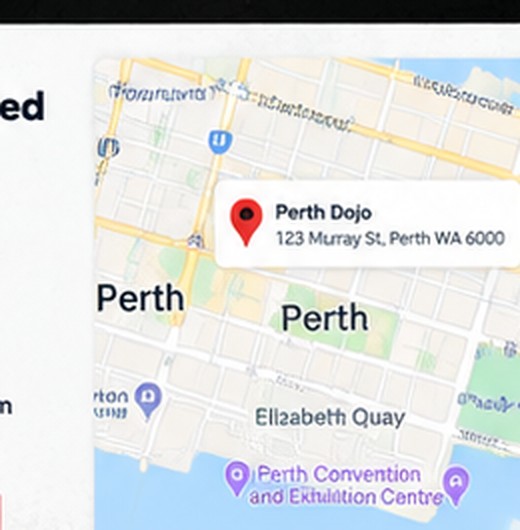 Sample Perth dojo map
