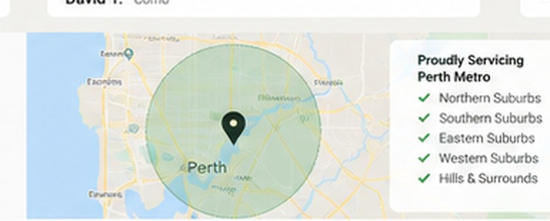 Sample Perth Metro service area map