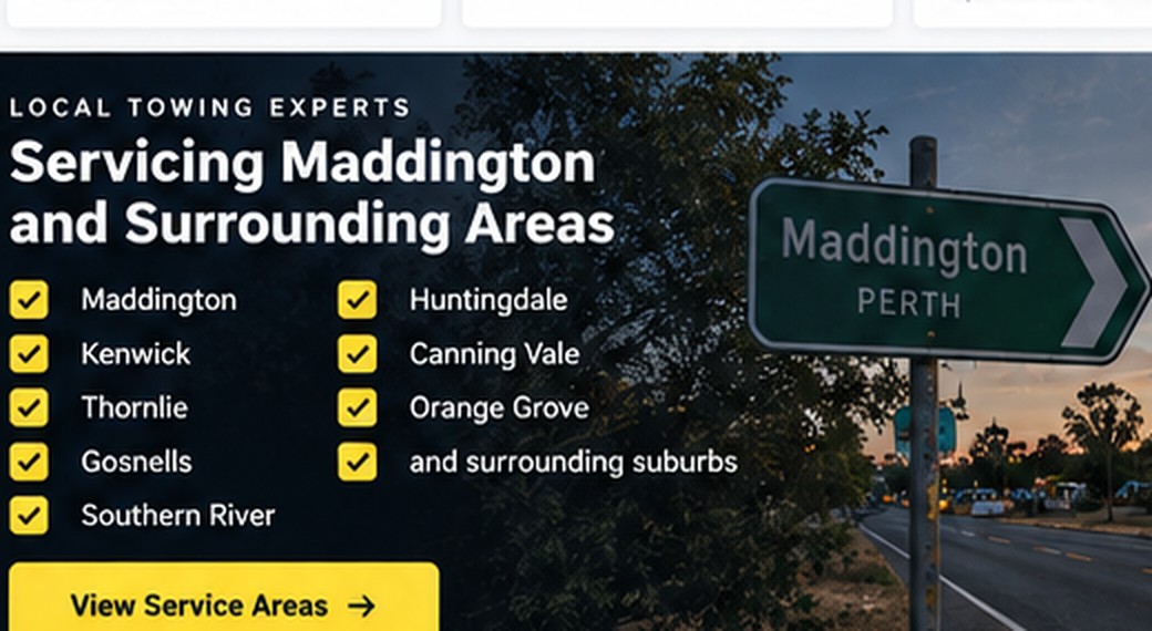 Maddington road sign